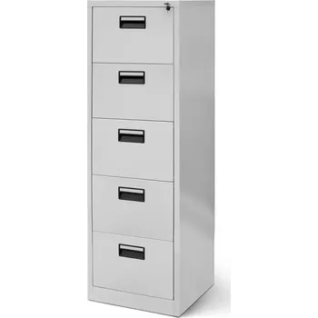 Kancelářská sestava Skříň Sara V005 kov šedá