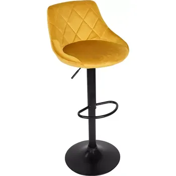 Jídelní židle Barová židle Roma zlatá/černá