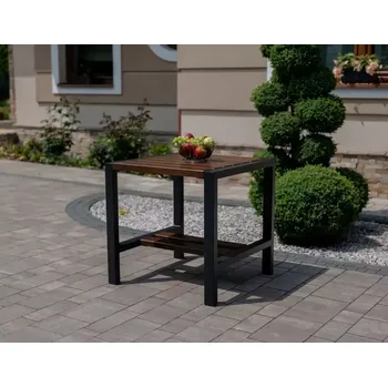 Zahradní stůl Moderní stůl malý, ořech