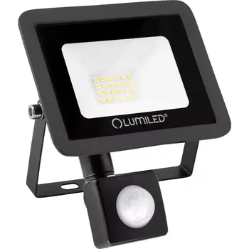 Venkovní osvětlení Lumiled LED reflektor Zuna 20W pohybové čidlo 4000K