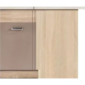 Kuchyňská skříňka Premio 15D dub sonoma/bílá/cappuccino