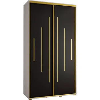 Předsíňová stěna Skříň 45 Canaris 12 130 bílá/černá/gold