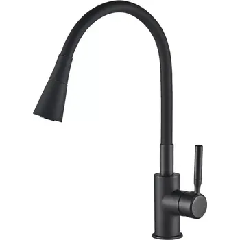 Flexibilní dřezová baterie Twist černá