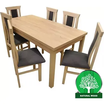 Jídelní set Jídelní set Alex 4 1+6 Dub Sonoma 160x80+40