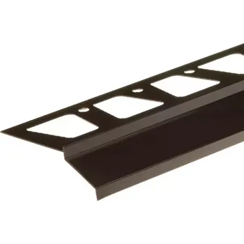 Stavební profil Balkónový okapový profil hnědý 100/2000
