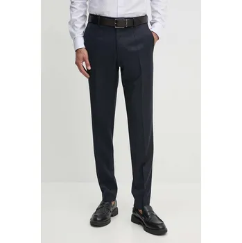 Dámské kalhoty Vlněné kalhoty BOSS 50469174 námořnická modř 59X, vel. 52