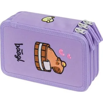 Penál BAAGL Školní penál třípatrový Kapybara