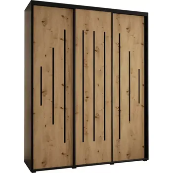 Předsíňová stěna Skříň 45 Canaris 12 190 černá/artisan/černá