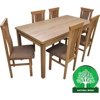 Jídelní set Jídelní set Alex 3 1+6 Dub Lanýž 160x80+40