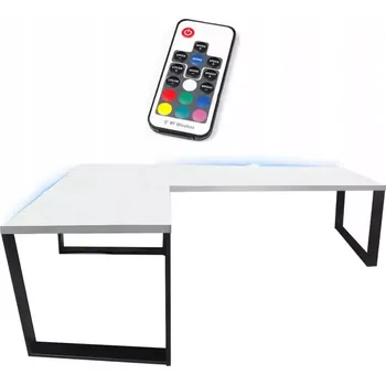 Kancelářská sestava Psací Stůl Roh. Loft Top Bílý 202x136x2,8 Model 1