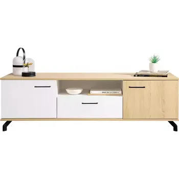 Obývací stěna Sys Madison Rtv Md7 Bila Lux/Dub