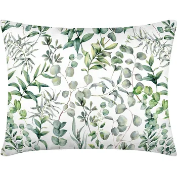 Povlečení DARRÉ Bavlněný povlak na polštář Listy eukalyptu Velikost: atypický 40 x 60