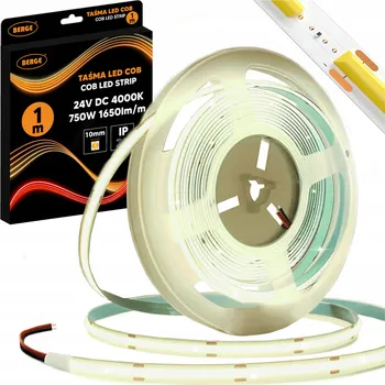 LED páska BERGE LED pásek COB Neon 24V - 528D - 15W/m - IP20 - 1650lm - 1m - neutrální barva TB-50M-24V-750W-NW