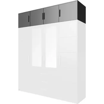 Šatní skříň Nástavec skříň Bali 240 grafit