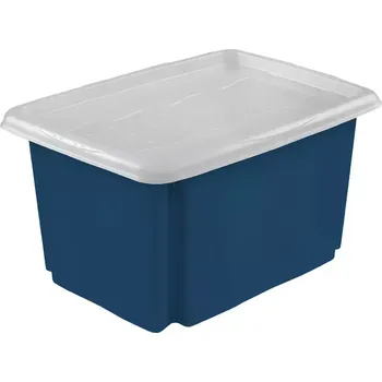 Úložný box Krabice s víkem 45 l emil&emila modrá