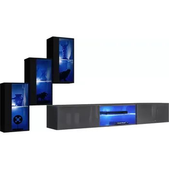 Obývací stěna Obývací Stěna Switch Xxii Černá/Grafit