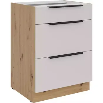 Kuchyňská skříňka Kuchyňská skříňka Solea cashmere/artisan 60D 3S BB