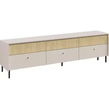 Obývací stěna TV Stolek Malta MA8 3S béžová/dub