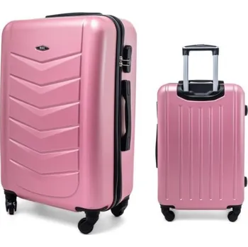 JAKS Cestovní kufry 520 Pro Barevné varianty: světle růžová XL + kosmetická taška zdarma
