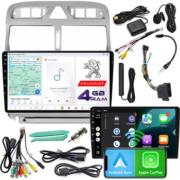 Autorádio Autorádio NCS D9 Peugeot 307 2001-2007 Android Navigace 4GB LTE