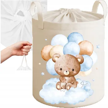 Úložný box KOŠ NA HRAČKY OBLEČENÍ PRÁDLO VELKÝ UZAVÍRATELNÝ KONTEJNER ORGANIZÉR BABYMAM