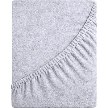Prostěradlo Froté Prostěradlo Delux - popelavá 90x200 s gumou, Polský výrobek