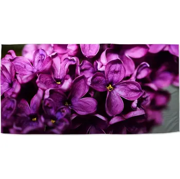 Osuška Sablio Ručník Fialové květy - 50x100 cm