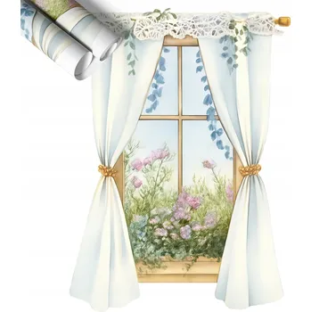 Fototapeta Samolepka Fototapeta na Zeď do Pokoje Květinové Okno 95x130 cm