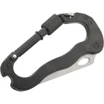 Cattara Multifunkční celokovová karabina 5 v 1, 116x66 mm, černá