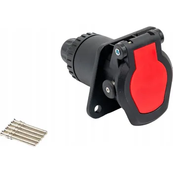 Elektrická zásuvka ABS zásuvka 5 pinů na svorku