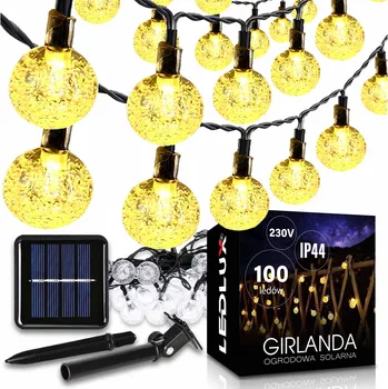 Venkovní osvětlení Girlanda LEDLUX 1160 cm solární