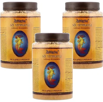 Koupelová sůl Termální jodobromová sůl, Zablocka - na koupele a peeling, 1 kg 3 ks