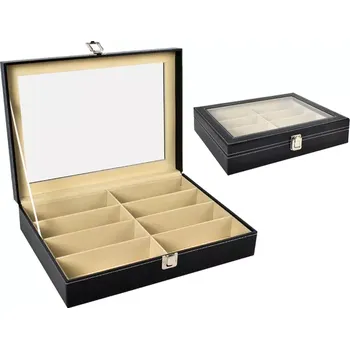 Pouzdro na brýle Organizér na brýle s 8 přihrádkami