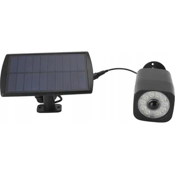 Zabezpečení domácnosti SOLÁRNÍ FALEŠNÁ KAMERA S LED DIODOU, DETEKCÍ POHYBU A IP65, ČERNÁ - PREMIUM