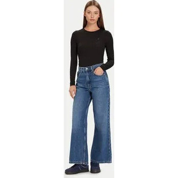 Dámská halenka Tommy Jeans Halenka DW0DW21568 Černá Slim Fit XS