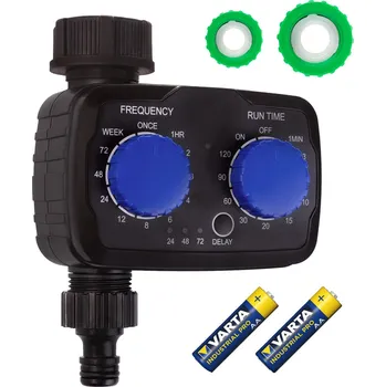 Zavlažovač Elektronický ovladač zavlažování GreenBlue, programátor, napájení 2x 1,5V AA, GB391 + 2x alkalické baterie Varta Industrial AA