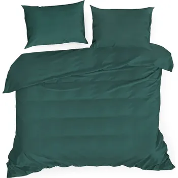 Povlečení POVLEČENÍ ZELENÝ BAVLNĚNÝ SATÉN 160X200 EUROFIRANY