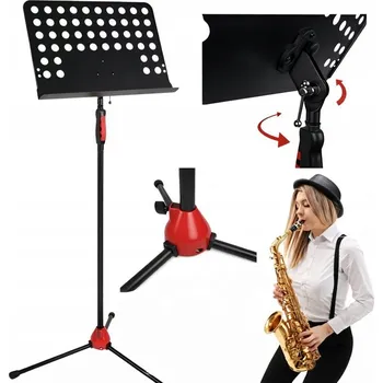 NASTAVITELNÝ PULTÍK DRŽÁK NA NOTY STATIV STOJAN NA NOTY KNIHU PROLAMOVANÝ