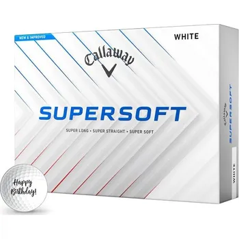 Golfový míček LIMITED - Callaway Supersoft HAPPY BIRTHDAY golfové míčky