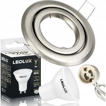 Stropní zapuštěné svítidlo LEDLUX 2,5 W GU10 stříbrné