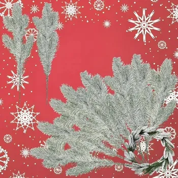 Vánoční dekorace VĚTVIČKA MATERIÁLNÍ TŘPYTIVÁ VĚTVIČKA 36 CM VÁNOČNÍ DEKORACE VÁNOČNÍ OZDOBA