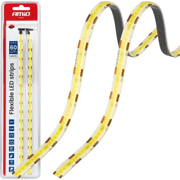 LED páska LED pásky COB do auta bílá 2x30 cm 12 V AMiO-04569