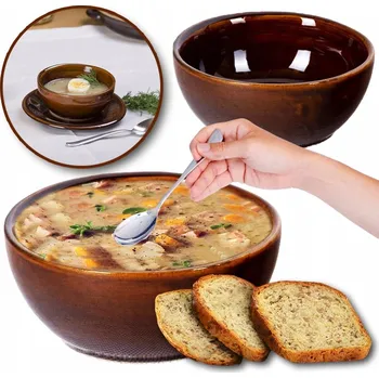 Talíř HLUBOKÝ TALÍŘ OBĚDOVÝ MISKA NA POLÉVKU KERAMICKÝ TRADIČNÍ KAMENINA 15 cm