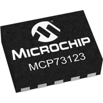 Článková baterie IO regulátoru nabíjení baterie MCP73123-22SI/MF Li-Ion 4.2 až 6.5 V. 1.1A, počet kolíků: 10, DFN