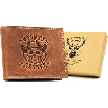 Peněženka Always Wild peněženka z pravé nubukové kůže hnědá - muž