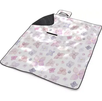 deka Sablio Plážová deka Malé fialové květy: 200x140 cm