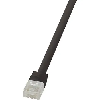 Datový kabel LogiLink CF2113U RJ45 síťové kabely, propojovací kabely CAT 6 U/UTP 20.00 m černá flexibilní provedení 1 ks