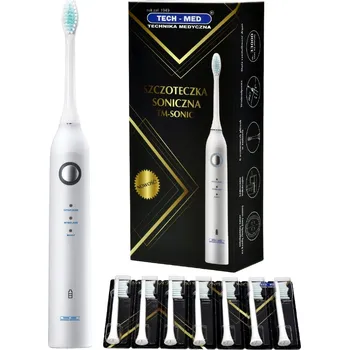 Elektrický zubní kartáček Tech - Med TM - Sonický zubní kartáček bílý vysoké kvality