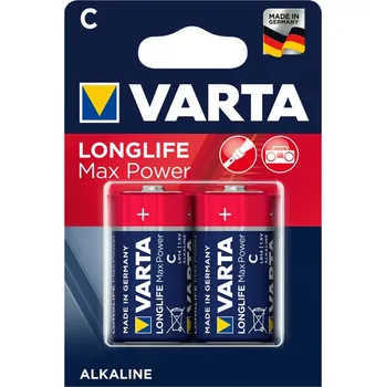 Článková baterie Alkalické baterie 2x Varta Longlife Max Power R14