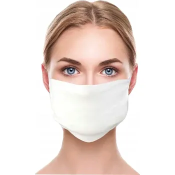 rouška Dvouvrstvá maska z mikrovláken bílá vysoce kvalitní